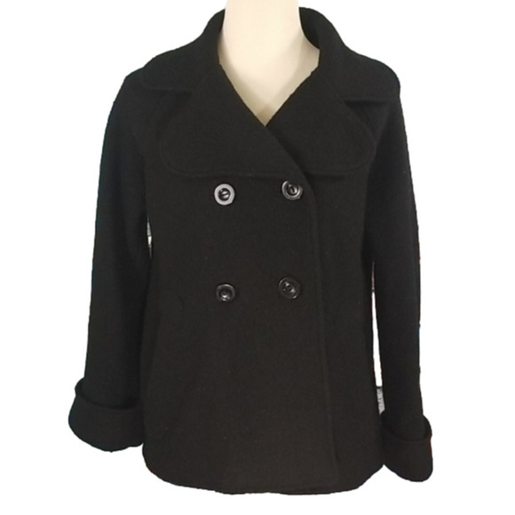 Zara Jackets & Blazers - 𝅺ZARA double breasted 100% wool pea coat